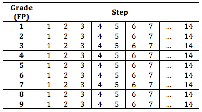 Wage Grade Pay Scale 2017 Chart